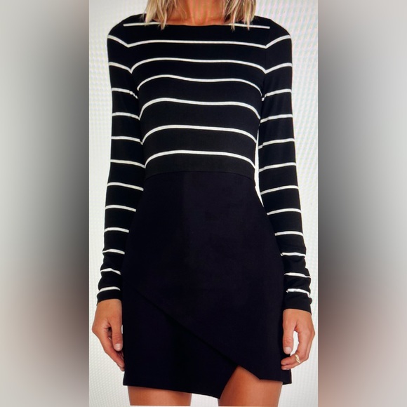 NWT BAILEY 44 Manic Depressive Striped Dress as seen on Young & The Restless M - Picture 8 of 10